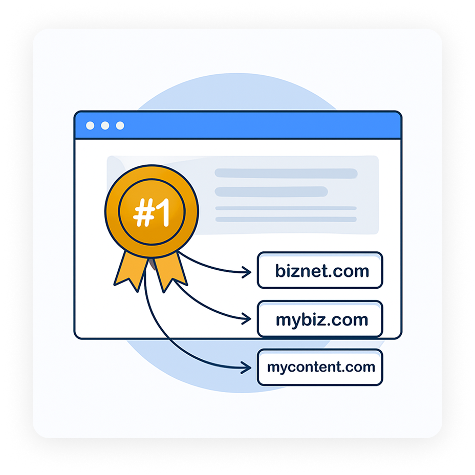 Identify Domains Supporting Top-Ranked Content